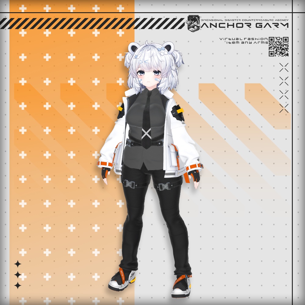 【アバター向け衣装3Dモデル】AG:Agent【テックユニフォーム】