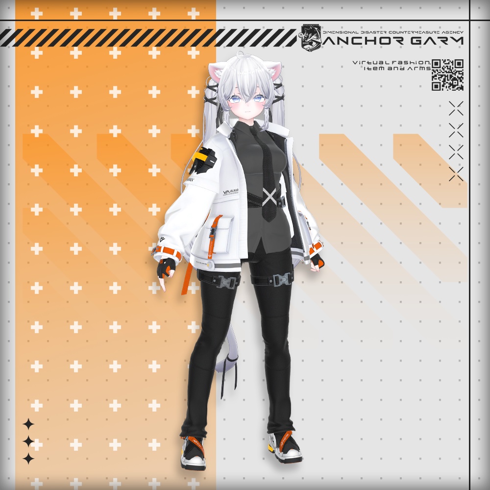 【アバター向け衣装3Dモデル】AG:Agent【テックユニフォーム】