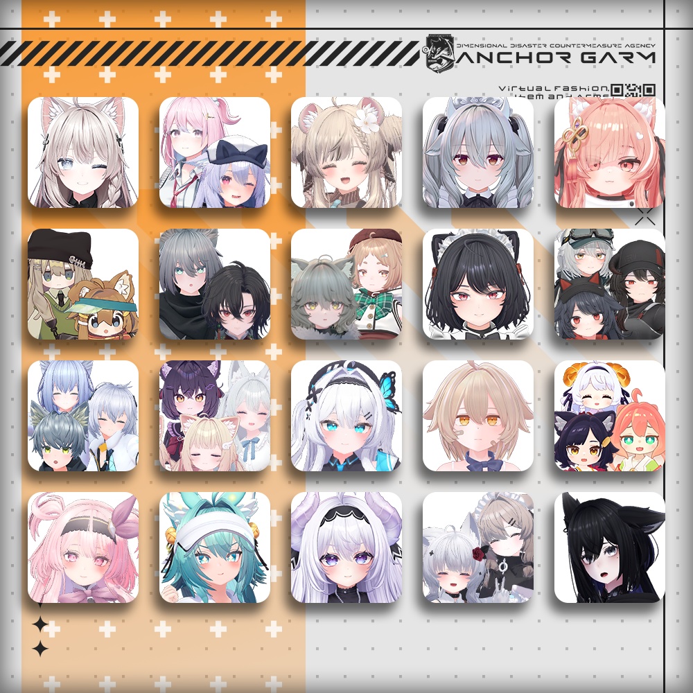 【アバター向け衣装3Dモデル】AG:Agent【テックユニフォーム】