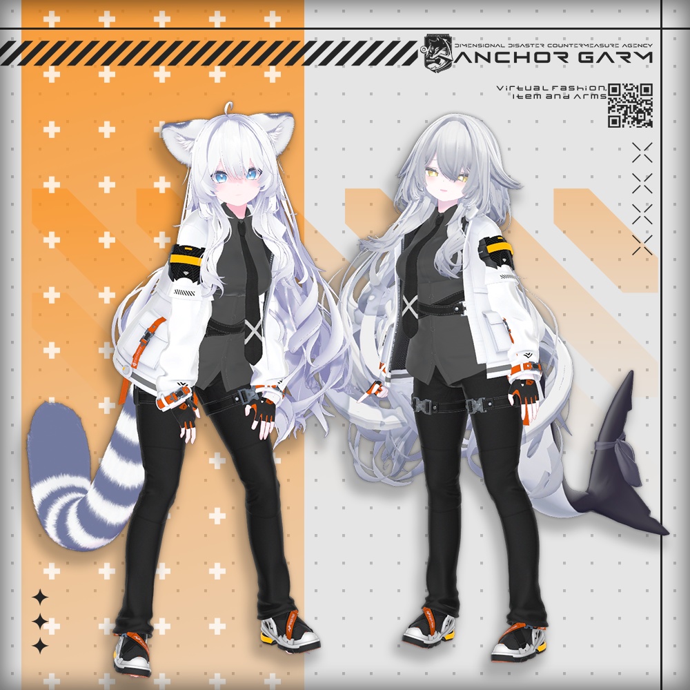 【アバター向け衣装3Dモデル】AG:Agent【テックユニフォーム】