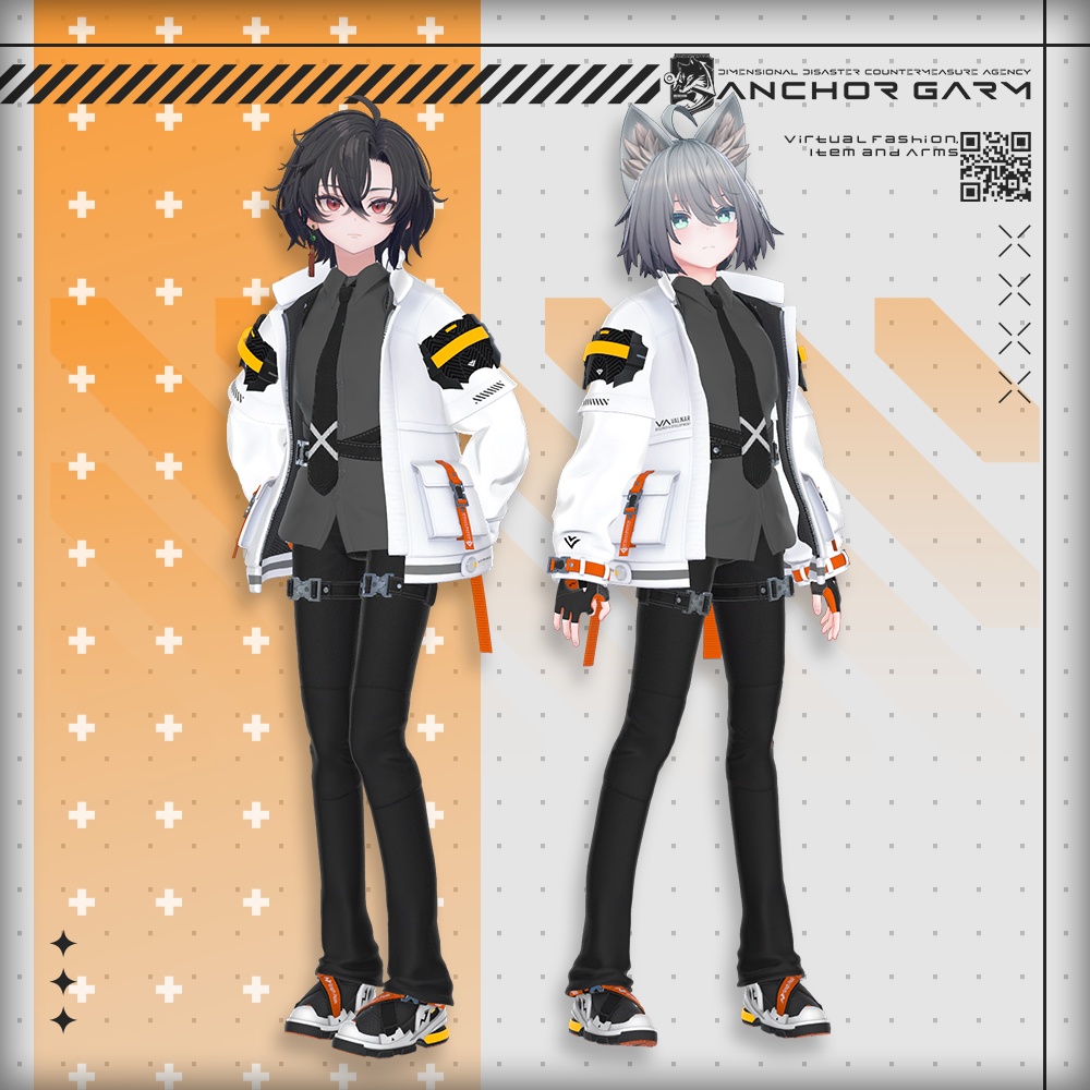 【アバター向け衣装3Dモデル】AG:Agent【テックユニフォーム】