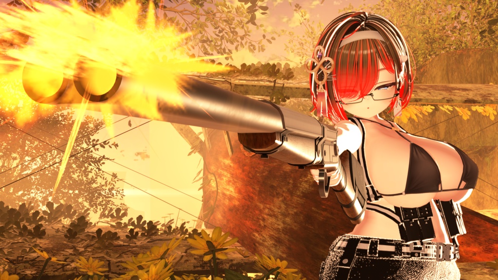 【ギミック付き3Dモデル】Lycaon SP-リカオン・スペシャル-【ダブルバレルショットガン】