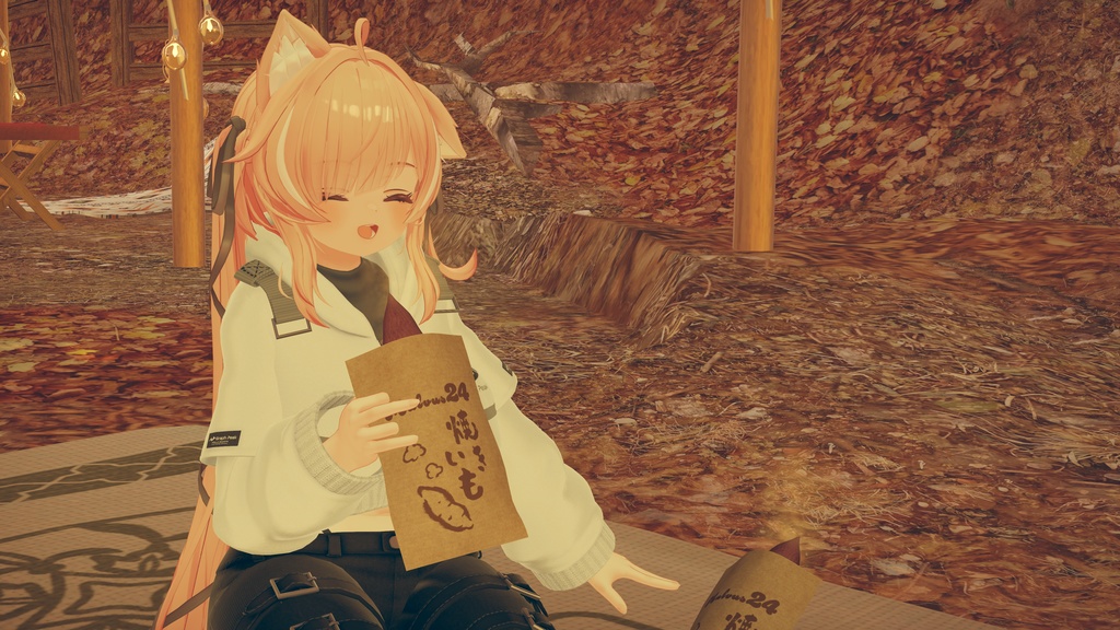 【ギミック付き3Dモデル】SQ Roasted Sweet Potato【やきいも】