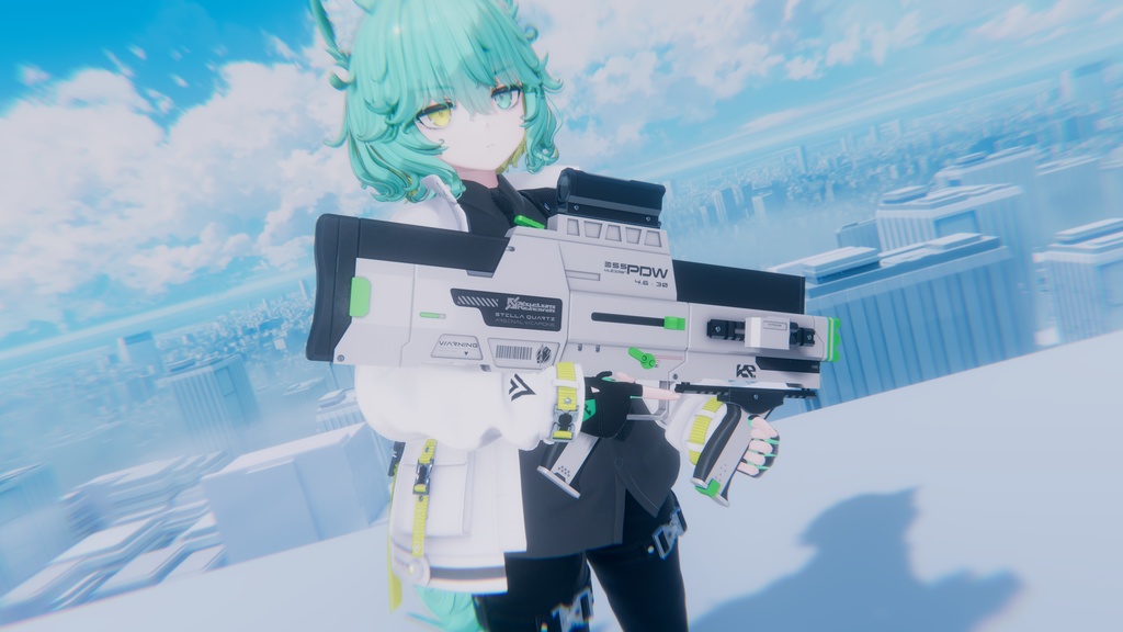 【ギミック付き3Dモデル】355MultiplierPDW-335マルチプライヤー-【大容量PDW】