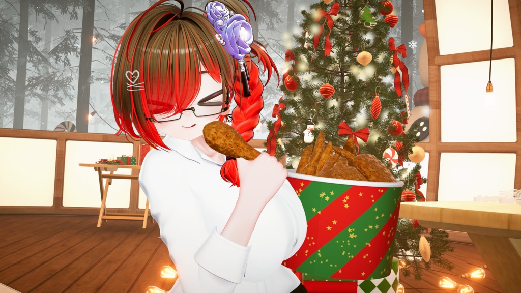 【ギミック付き3Dモデル】SQ ChickenBucket【チキンバケツ】