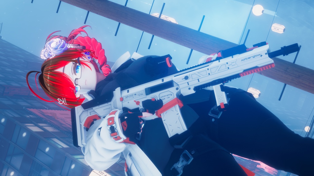 【1/13-1/21 販売開始SALE!】【ギミック付き3Dモデル】Afterglow-アフターグロー-【アサルトライフル】