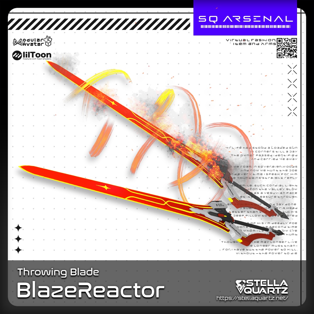 【ギミック付き3Dモデル】BlazeReactor-ブレイズリアクター-【スローイングブレード】