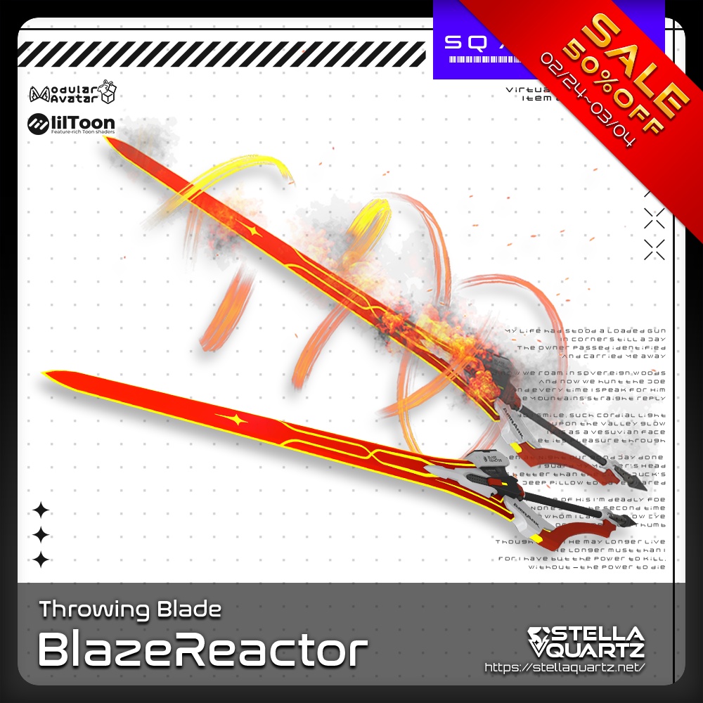 【2/24-3/4まで50%オフ】【ギミック付き3Dモデル】BlazeReactor-ブレイズリアクター-【スローイングブレード】