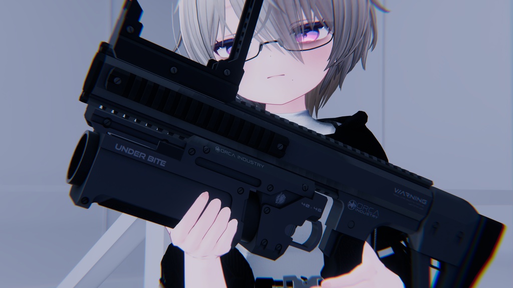 【ギミック付き3Dモデル】UnderBite-アンダーバイト-【アドオン式グレネードランチャー】
