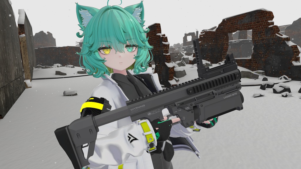 【3/27-3/29まで50%OFFSALE中】【ギミック付き3Dモデル】UnderBite-アンダーバイト-【アドオン式グレネードランチャー】