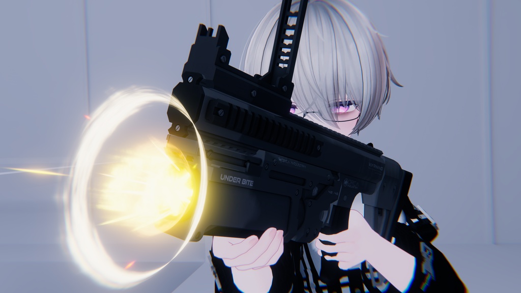 【ギミック付き3Dモデル】UnderBite-アンダーバイト-【アドオン式グレネードランチャー】