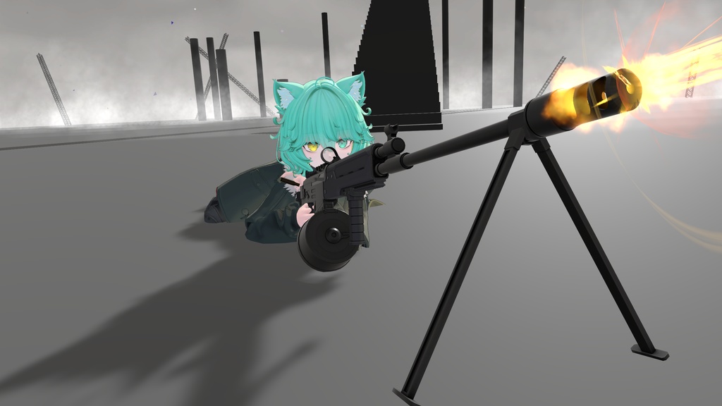 【ギミック付き3Dモデル】Monarufu-モナールフ-【分隊支援火器】
