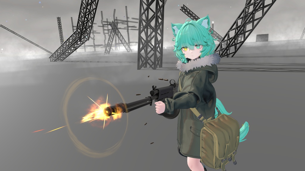 【ギミック付き3Dモデル】Monarufu-モナールフ-【分隊支援火器】