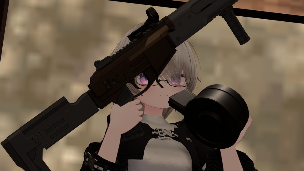 【ギミック付き3Dモデル】Monarufu-モナールフ-【分隊支援火器】