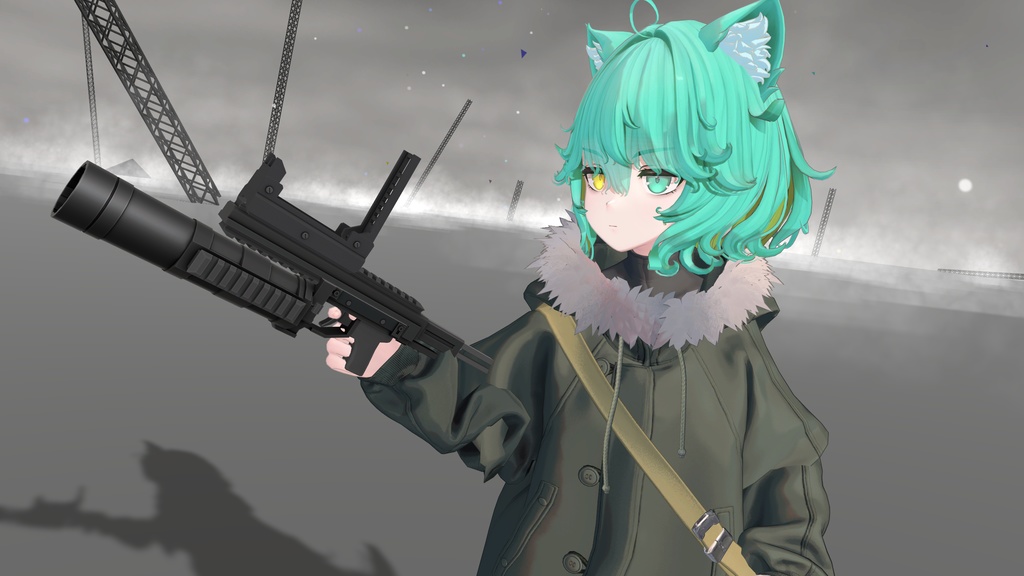 【5/6-5/8まで50%OFFSALE!】【ギミック付き3Dモデル】Ptashka-プターシュカ-【アドオン式グレネードランチャー】
