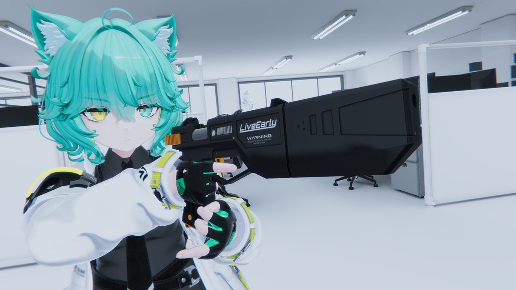 【6/23-6/25の期間50%OFF】【ギミック付き3Dモデル】LiveEarly-ライブアーリー-【消音特殊ピストル】