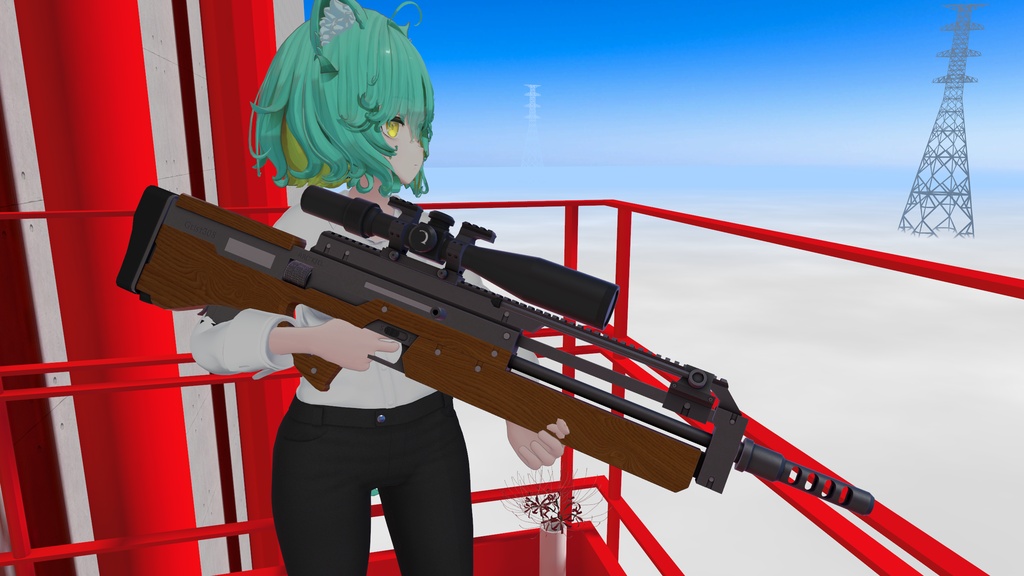 【6/30-7/2まで50%OFFSALE中】【ギミック付き3Dモデル】Geist308-ガイスト308-【セミオートスナイパーライフル】