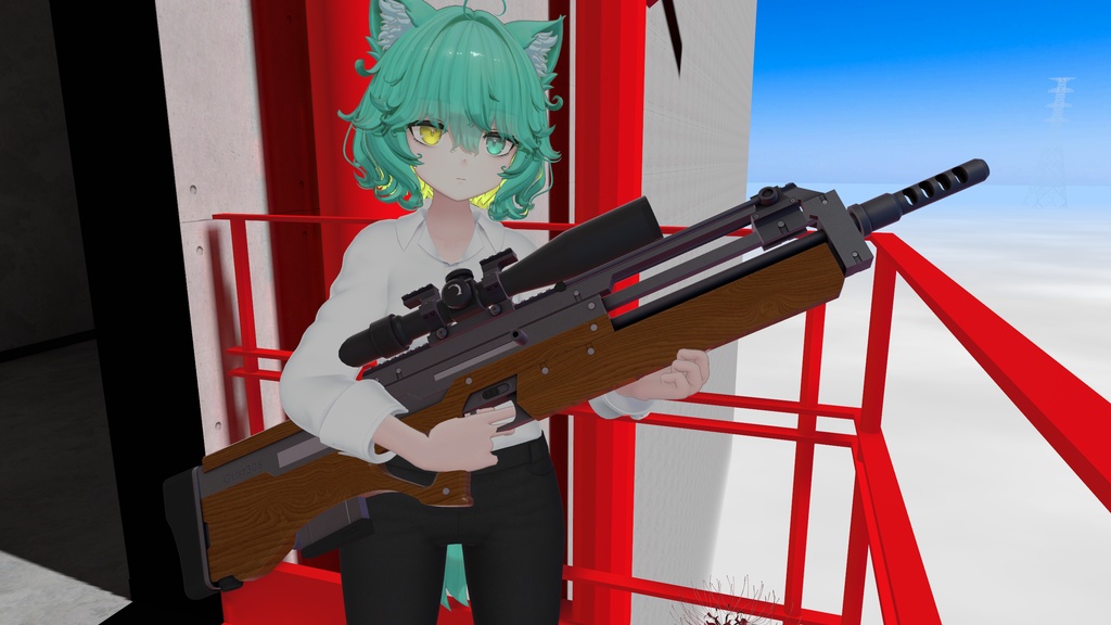 【6/30-7/2まで50%OFFSALE中】【ギミック付き3Dモデル】Geist308-ガイスト308-【セミオートスナイパーライフル】