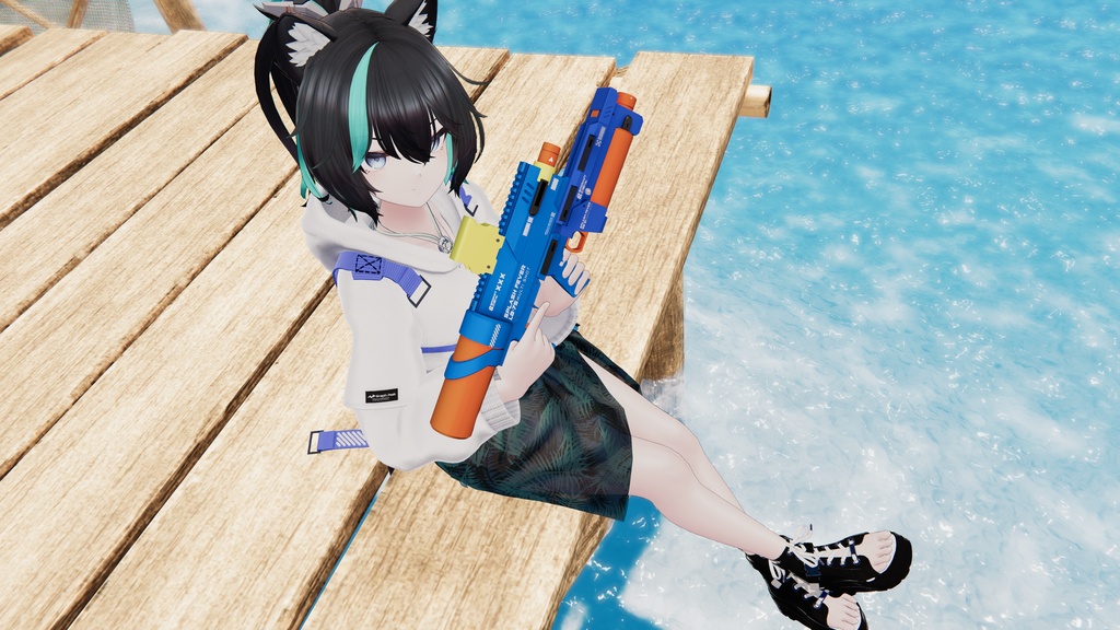 【ギミック付き3Dモデル】SPLASHFEVER_GB61-スプラッシュフィーバーGB61-【アドオン式水鉄砲】