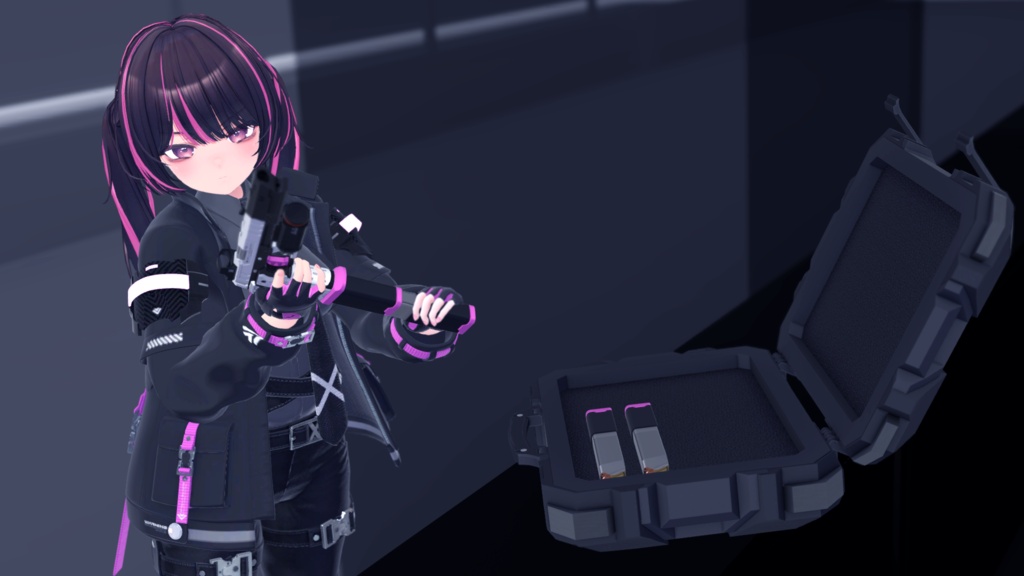 【ギミック付き3Dモデル】WeaponCase01-ウェポンケース01-【キャリングケース】