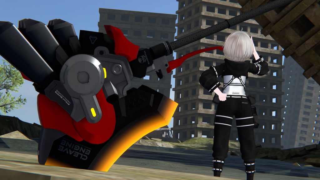 【7/21 15:00-7/23まで50%OFF】【ギミック付き3Dモデル】CleaveEngine-クレイヴエンジン-【パワードメックアックス】