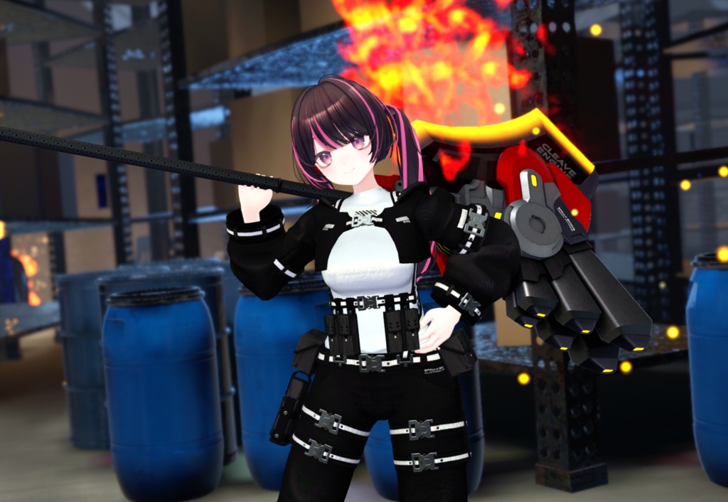 【7/21 15:00-7/23まで50%OFF】【ギミック付き3Dモデル】CleaveEngine-クレイヴエンジン-【パワードメックアックス】