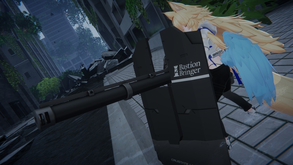 【7/2815:00 -7/30までの期間50%OFF】【ギミック付き3Dモデル】BastionBringer-バスティオンブリンガー-【変形シールドキャノン】