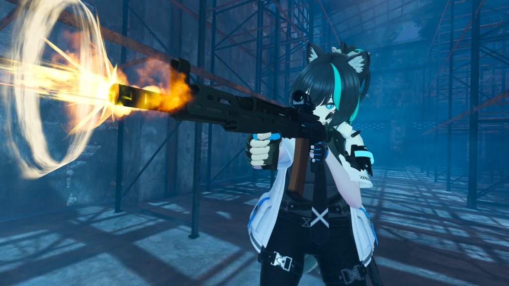 【8/1 15:00-8/3まで50%OFF】【ギミック付き3Dモデル】Liezvie-リエズヴィエ-【アサルトライフル】