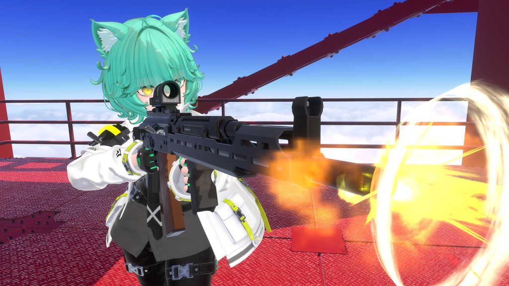 【8/1 15:00-8/3まで50%OFF】【ギミック付き3Dモデル】Liezvie-リエズヴィエ-【アサルトライフル】