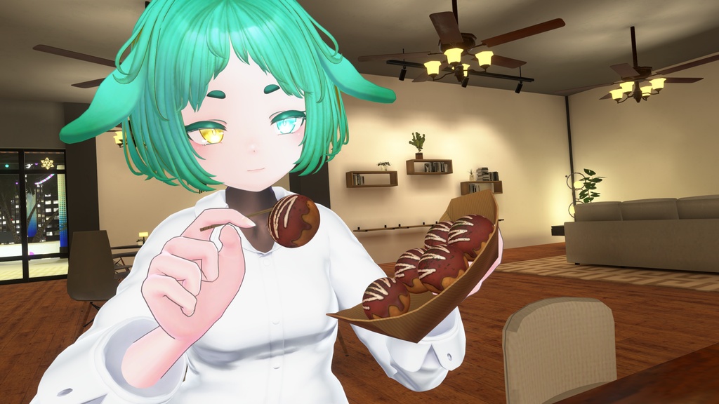 【ギミック付き3Dモデル】SQ Takoyaki【たこやき】