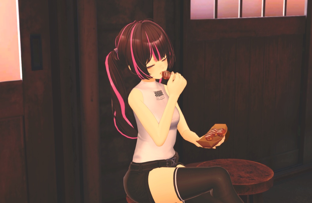 【ギミック付き3Dモデル】SQ Takoyaki【たこやき】