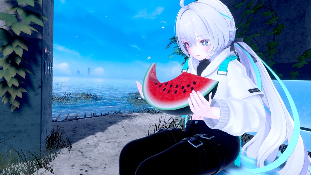【ギミック付き3Dモデル】SQ WatermelonSet【スイカセット】