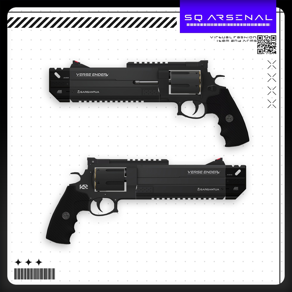 【8/11 15:00-8/21まで50%OFF】【ギミック付き3Dモデル】VerseEnder-バースエンダー-【大口径リボルバー】