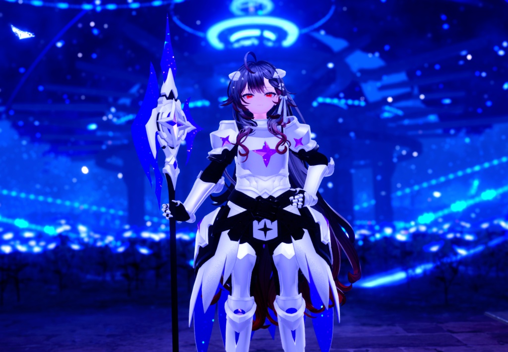【08/29 15:00-9/2まで50%OFFSALE】【アバター向け衣装3Dモデル】StarryKnightsWhiteArmor-星騎士の白鎧-【騎士鎧】