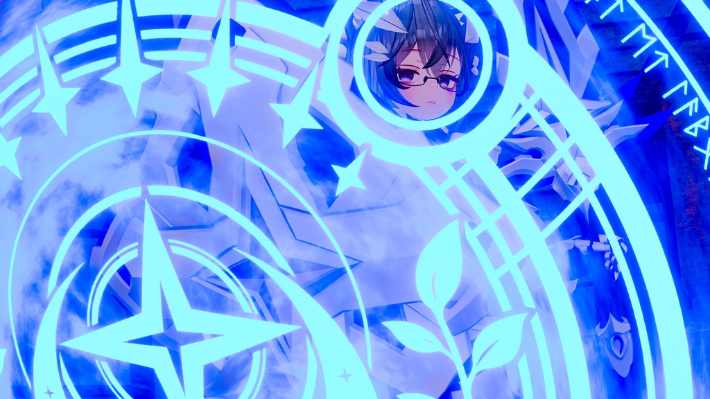 【ギミック付き3Dモデル】StarryKnightsMSBlade&LargeShield-星騎士の白夜剣&大盾-【剣盾】