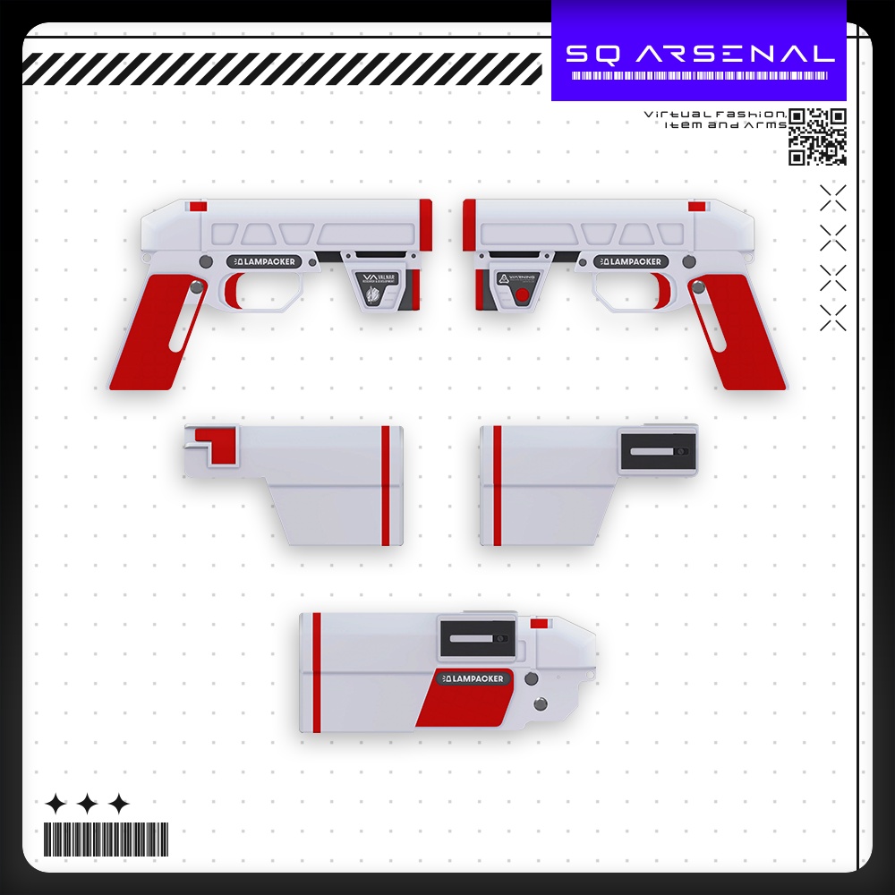 【9/19 15:00-9/23までの期間50%OFF】【ギミック付き3Dモデル】LAMPACKER-ラムパッカー-【フレアピストル】