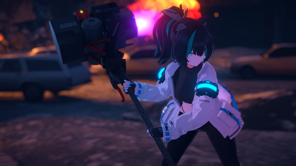 【10/06 15:00 - 10/10までSALE中】【ギミック付き3Dモデル】StrikeEngine-ストライクエンジン-【ブーストハンマー】