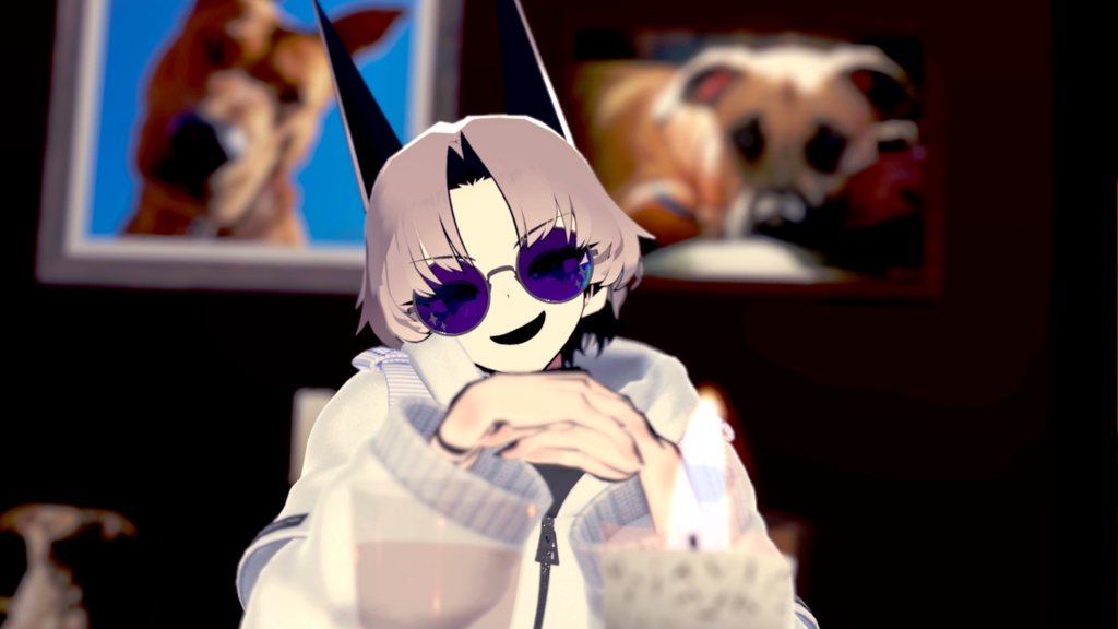 【ギミック付き3Dモデル】Starry Glasses【眼鏡】