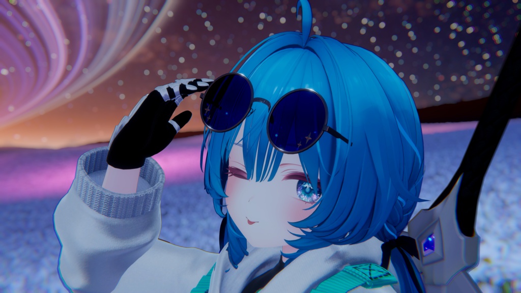 【ギミック付き3Dモデル】Starry Glasses【眼鏡】