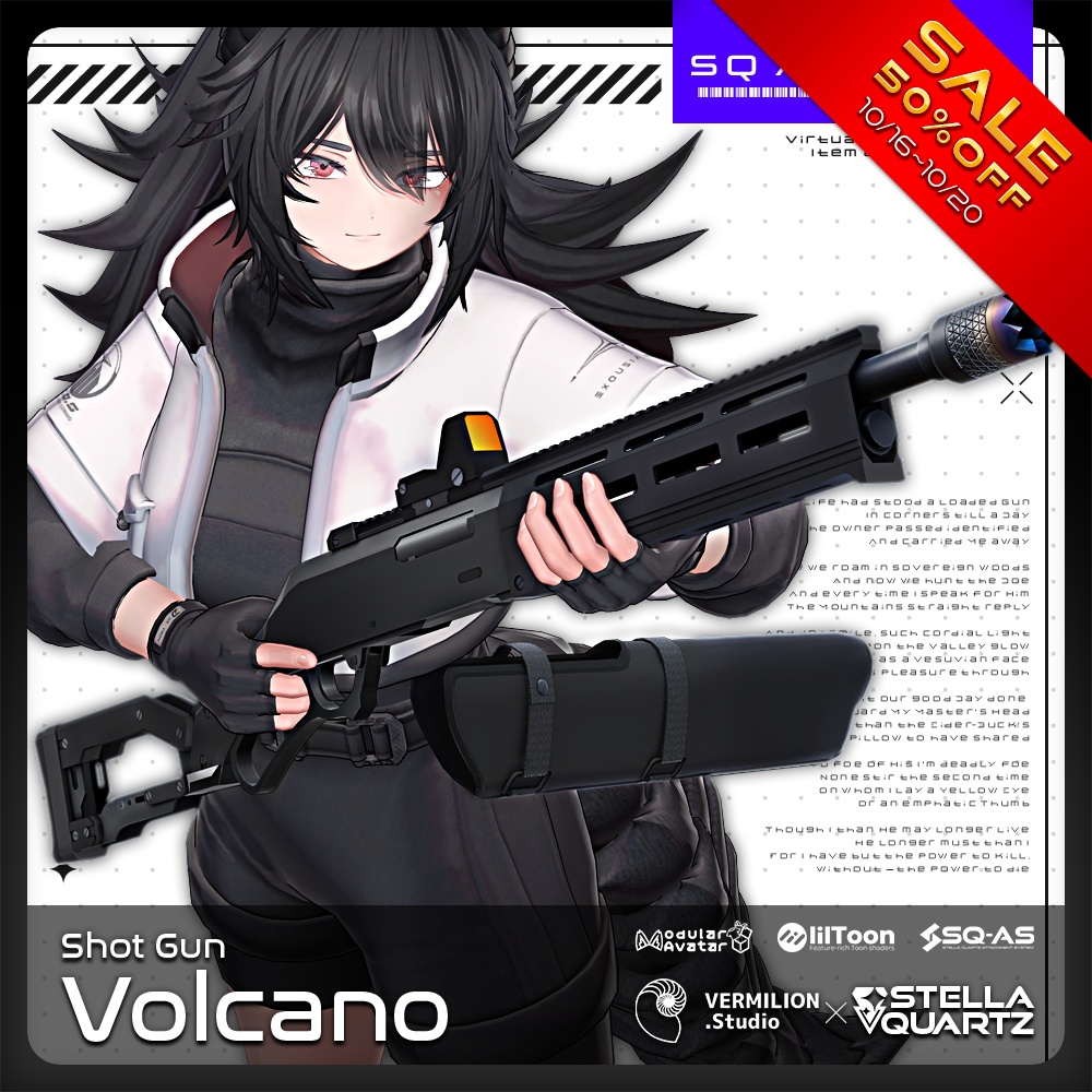 【10/16 20:00-10/20まで50%OFFセール】【ギミック付き3Dモデル】VOLCANO-ボルカノ-【レバーアクションショットガン】