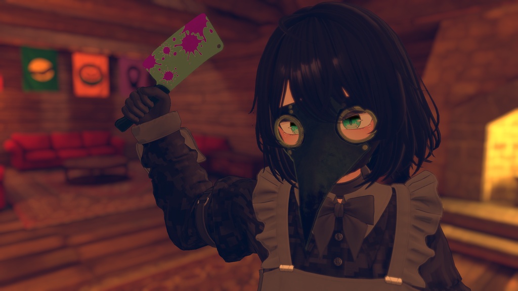【ギミック付き3Dモデル】SQButcherKnife【ブッチャーナイフ】