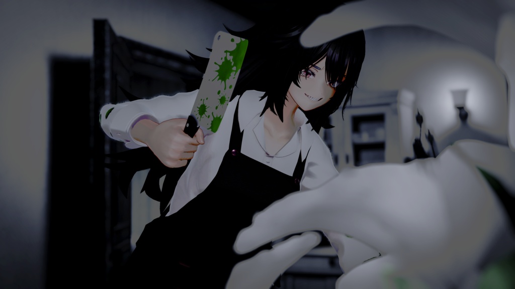 【ギミック付き3Dモデル】SQButcherKnife【ブッチャーナイフ】