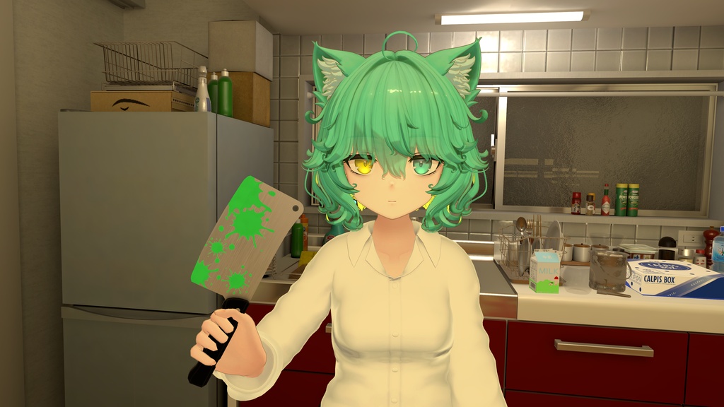 【ギミック付き3Dモデル】SQButcherKnife【ブッチャーナイフ】