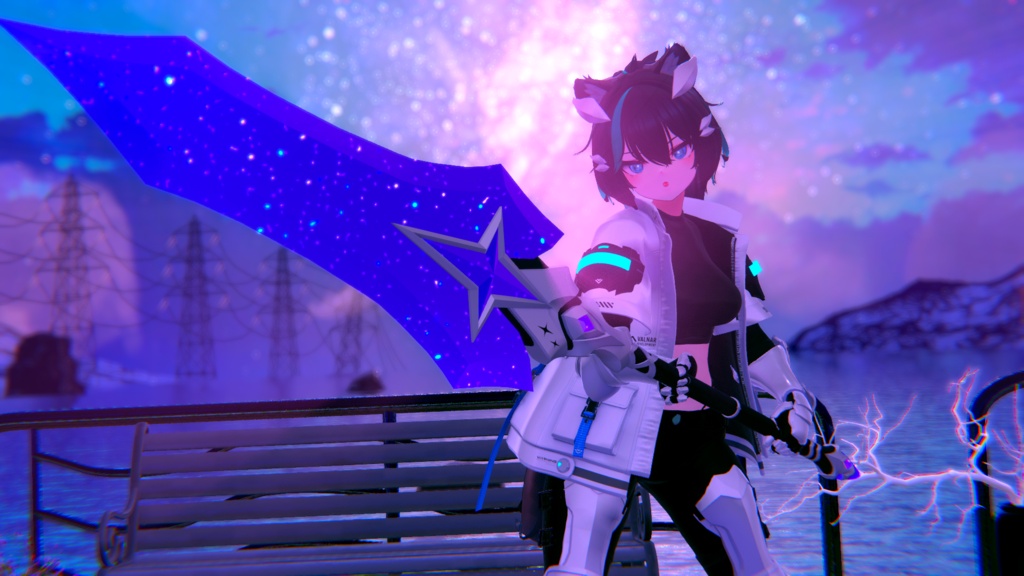【10/24 15:00-11/03まで50%OFFSALE】【ギミック付き3Dモデル】StarryKnightsSwordSpear-星騎士の剣槍-【剣槍】