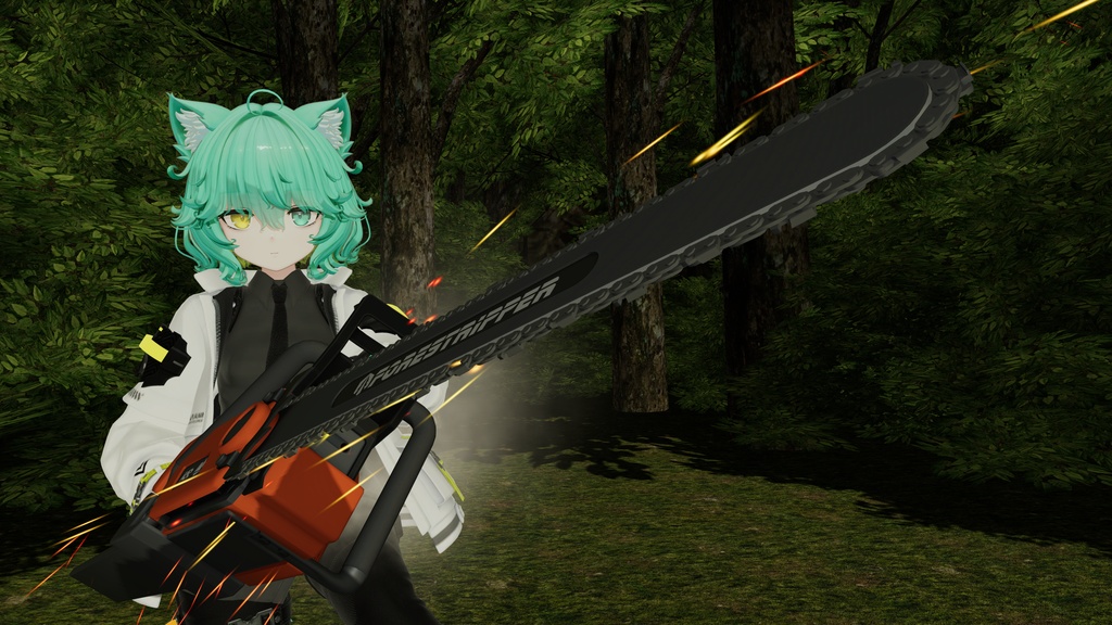 【10/27 15:00 - 11/03まで50%OFFSALE】【ギミック付き3Dモデル】ForestRipper-フォレストリッパー-【エンジンチェーンソー】