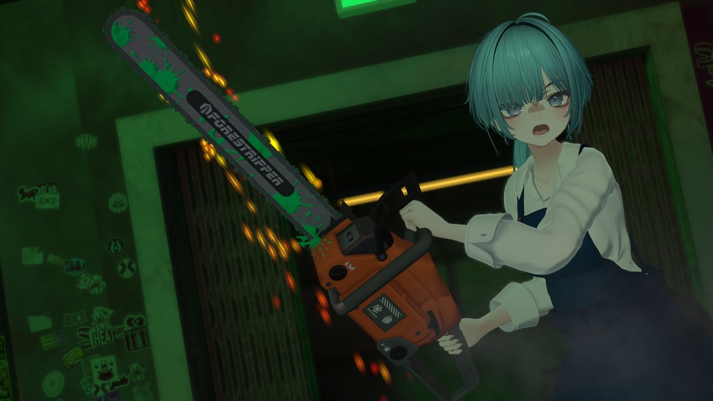 【10/27 15:00 - 11/03まで50%OFFSALE】【ギミック付き3Dモデル】ForestRipper-フォレストリッパー-【エンジンチェーンソー】