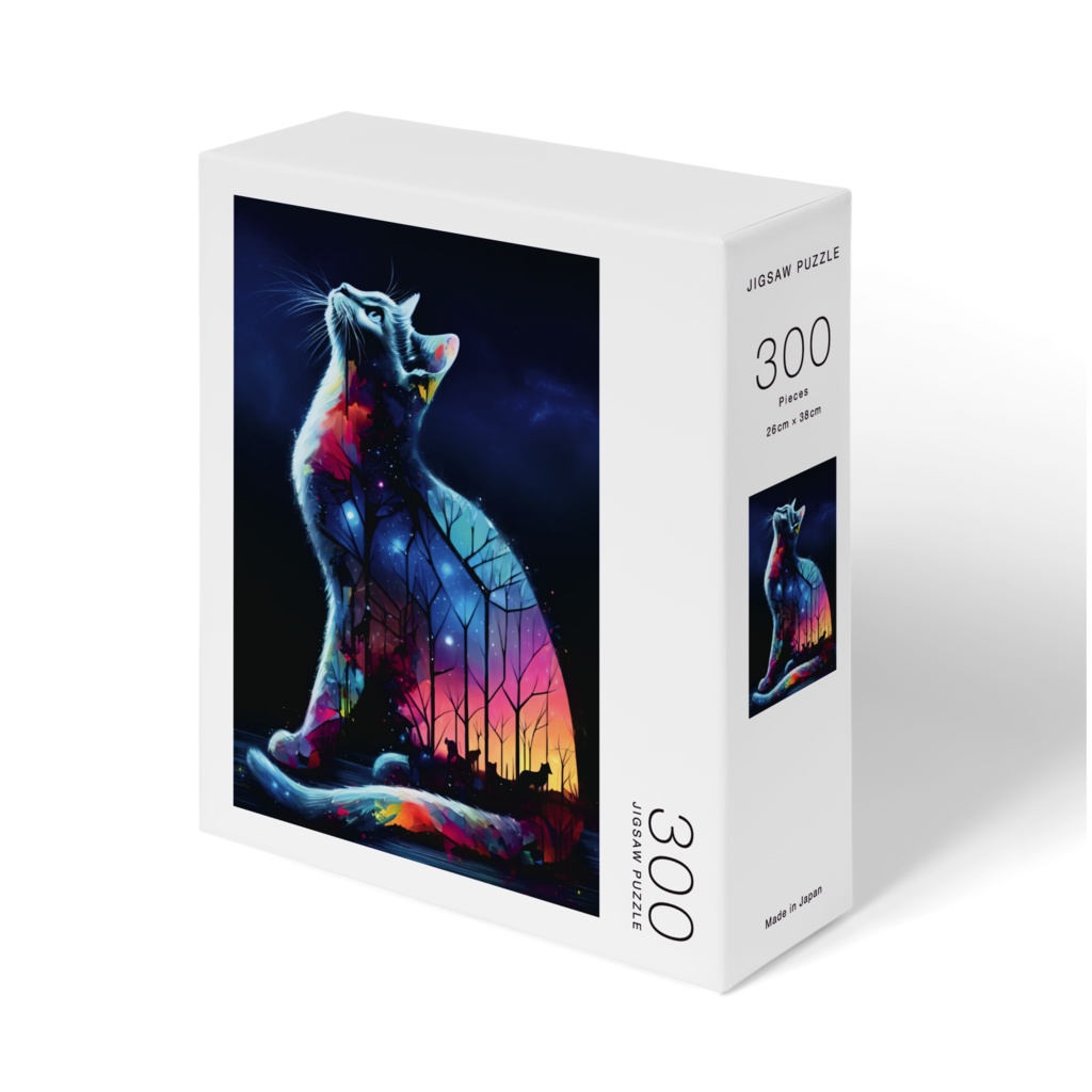 beautiful neon cats PUZZLE(300p)