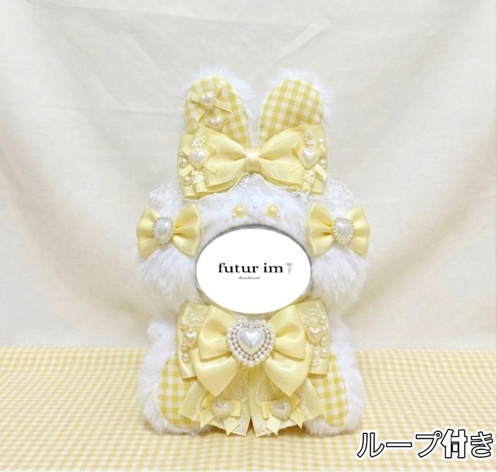 11-12cm 着ぐるみ うさ耳 ぬい服 おすわりぬい服 ハンドメイド