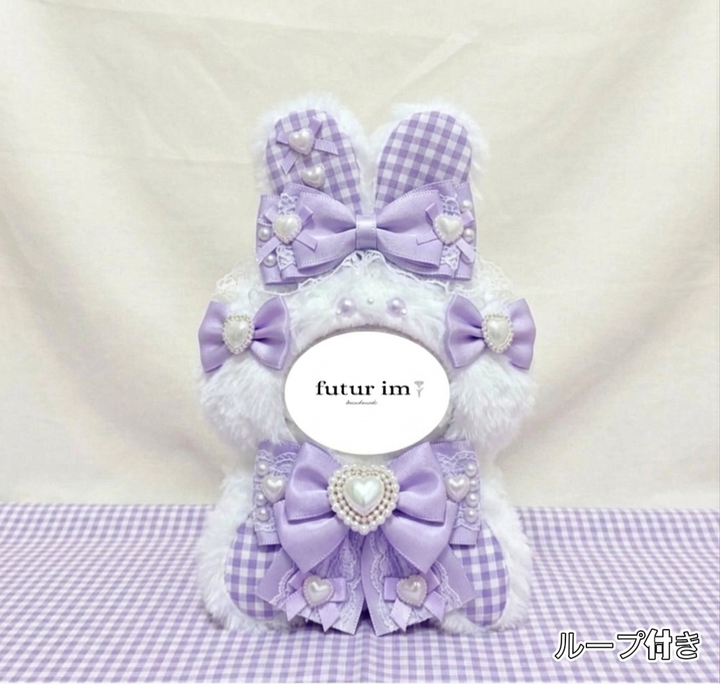 11-12cm 着ぐるみ うさ耳 ぬい服 おすわりぬい服 ハンドメイド