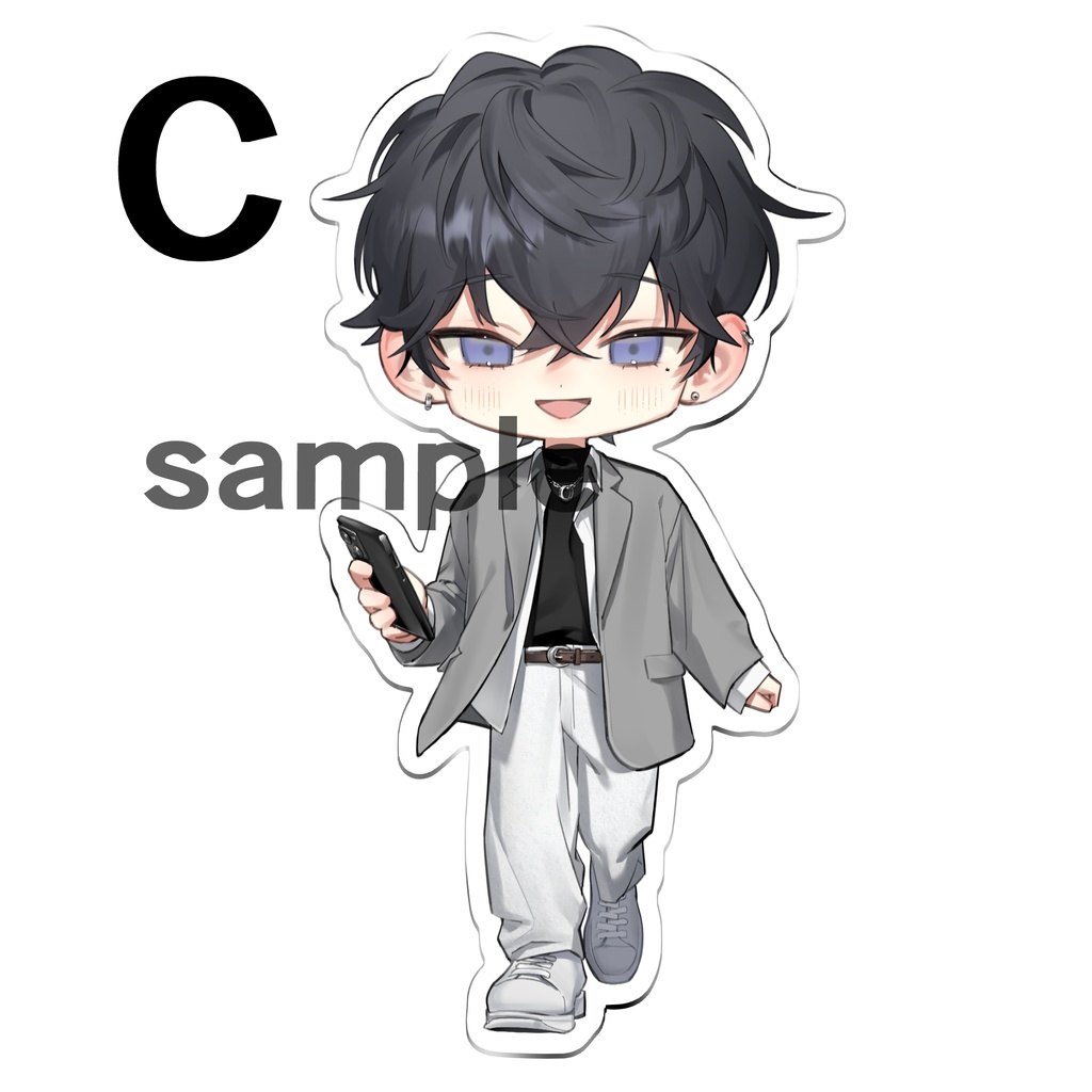 アクリルスタンド【A小宮郁・猫耳/B小宮郁・私服】【C瀬戸内・私服】